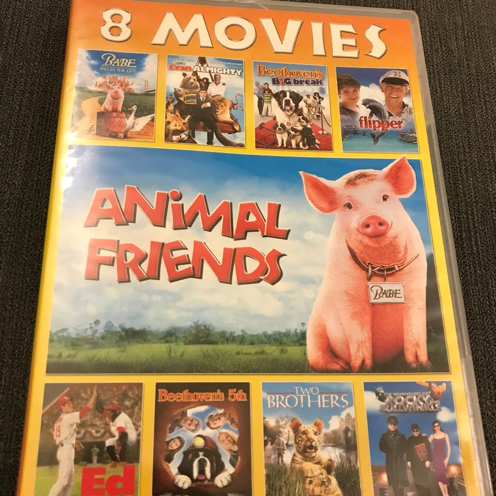 ⭐️5/$20!⭐️Set of 8 Family Movies DVD - EUC!